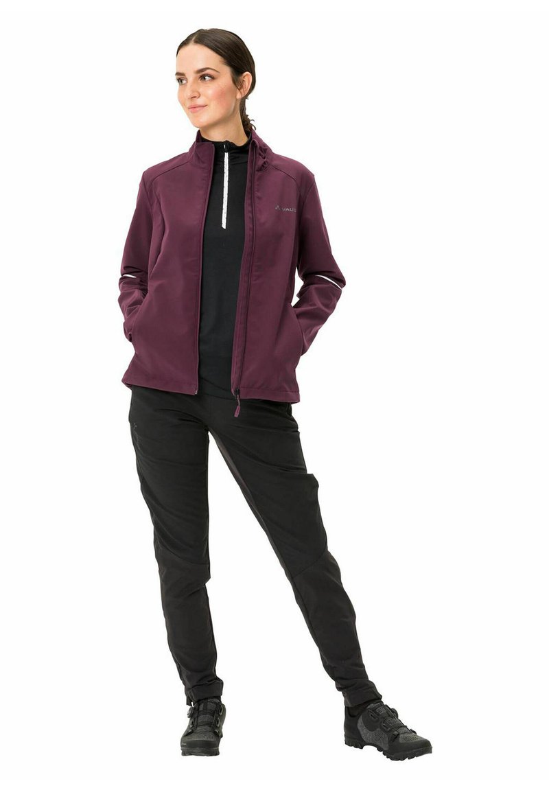 Veste Softshell Femme VAUDE Wo-Twister Rouge - Taille 38/40 (M-L), À Capuche, Pour Sport Et Voyage