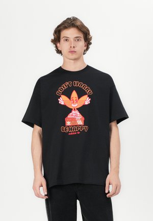SMILE TREFFY UNISEX - T-shirt imprimé - black