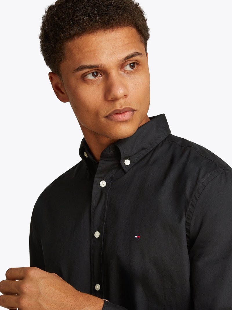 Tommy Hilfiger CORE FLEX SOLID SHIRT - Shirt - black - Zalando