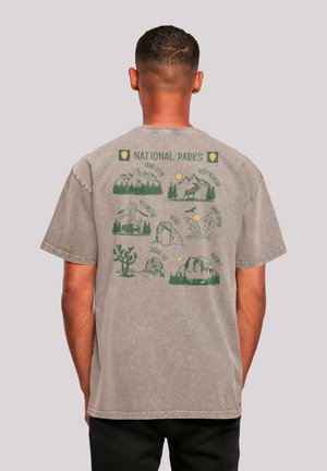 NATIONAL PARKS MONTAGE - T-Shirt print - asphalt