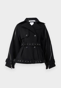 MULTI ZIPPED BIKER JACKET  - Krátky kabát - black