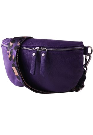 DrachenLeder Schoudertas - violett  mehrfarbig