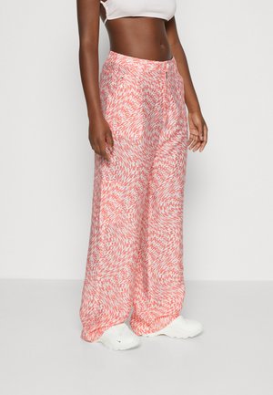 Tommy Jeans DAISY PANT LOGOMANIA - Nohavice - pink