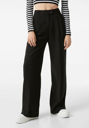 WIDE LEG - Pantaloni - black