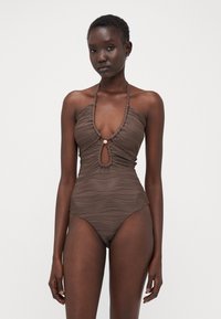 Malina IDALIA BANDEAU CUT OUT SWIMSUIT - Uimapuku - chocolate