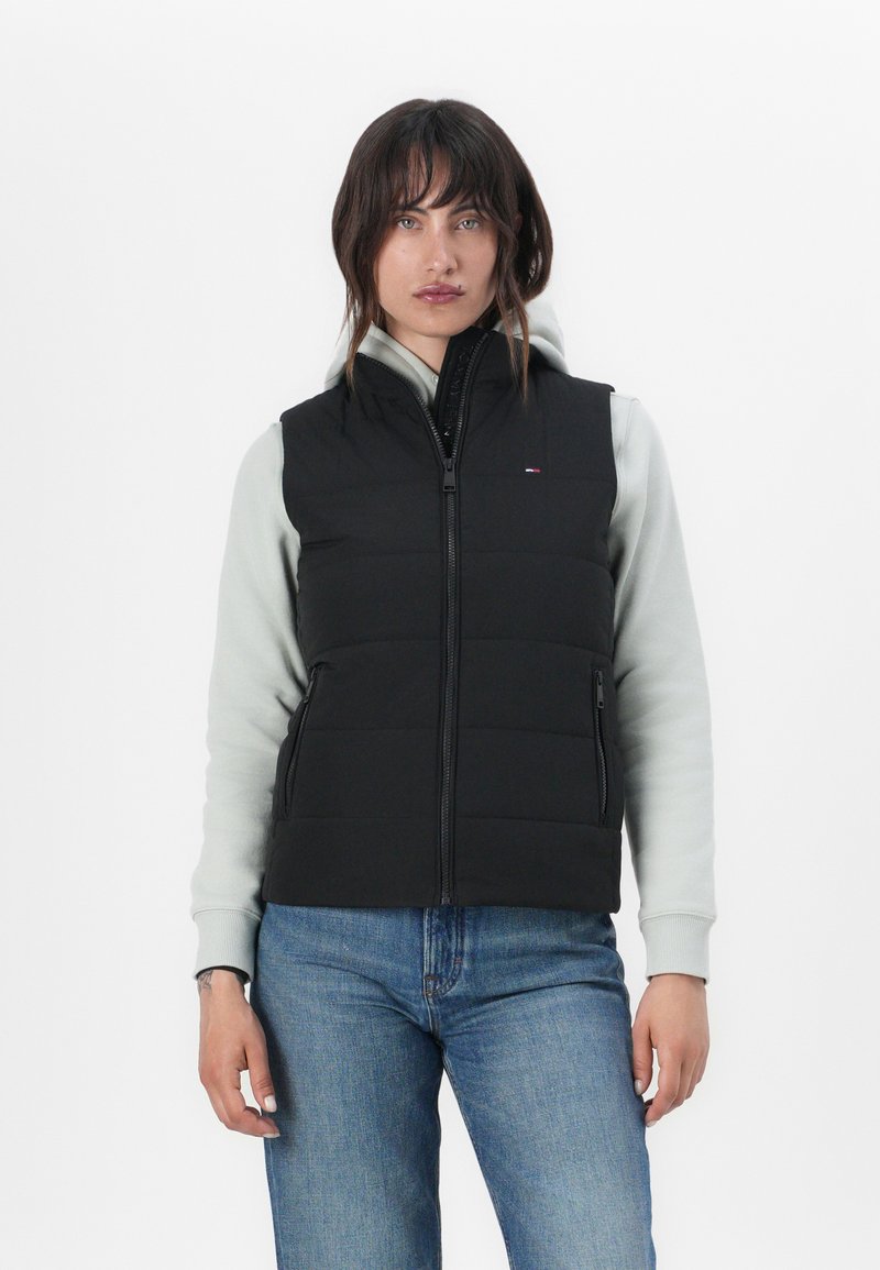 Tommy Jeans PADDED VEST - Waistcoat - black
