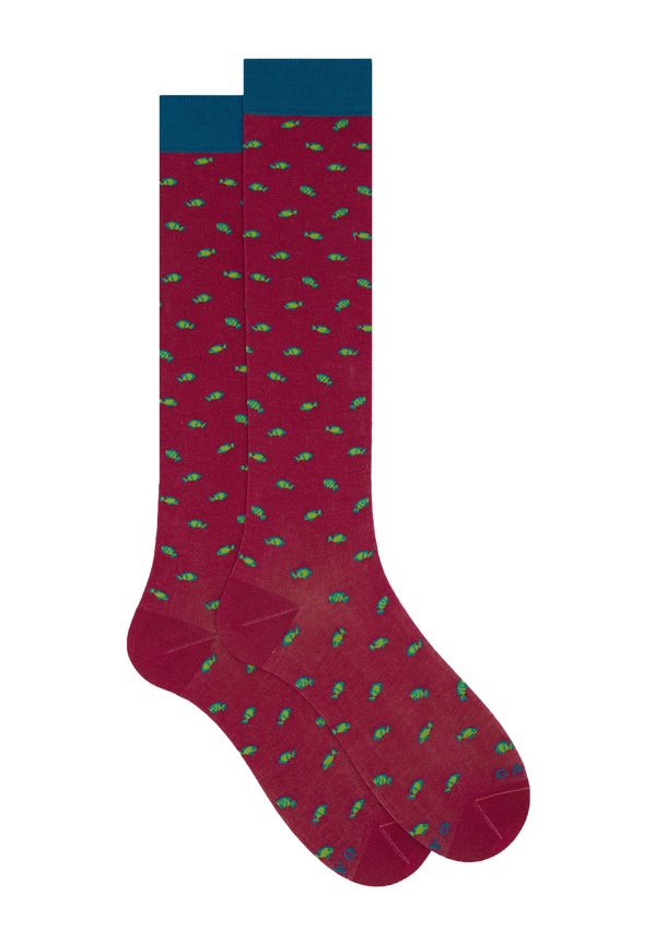 WITH FISH PATTERN  - Socken - fucsia