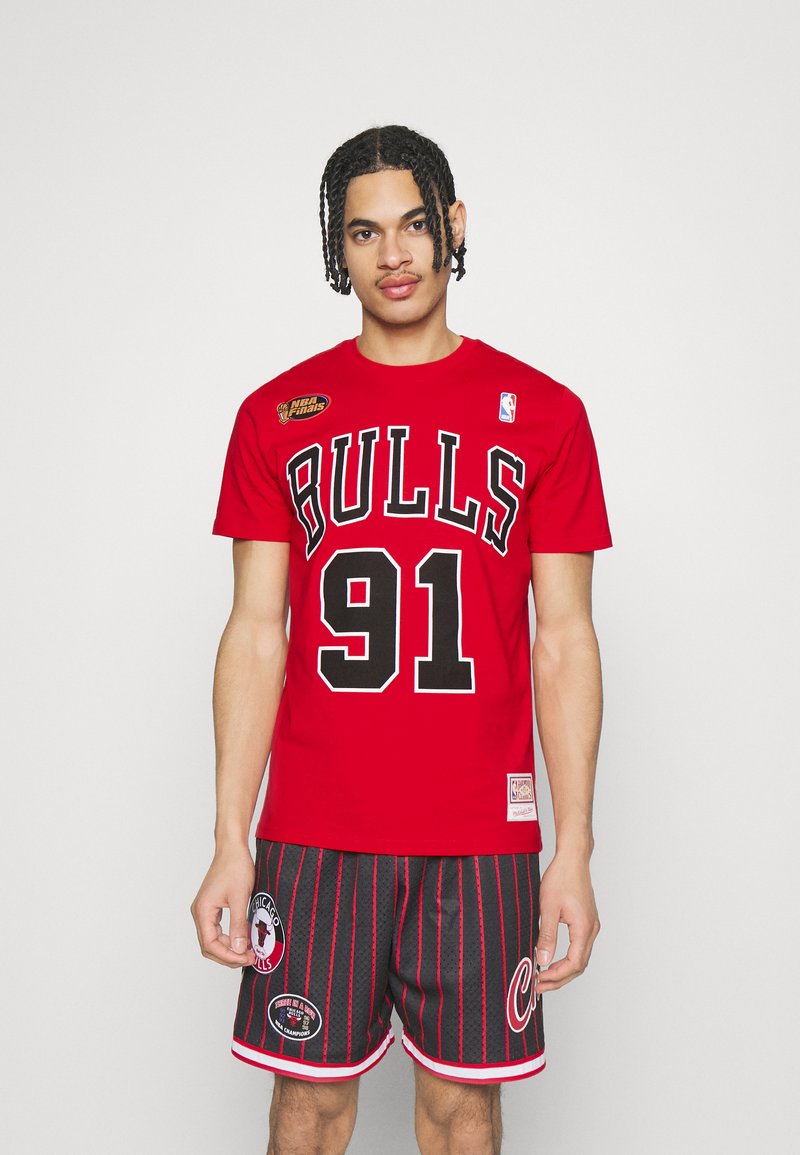 Mitchell & Ness NBA CHICAGO BULLS TEE BULLS DENNIS RODMAN - Equipación de clubes - red