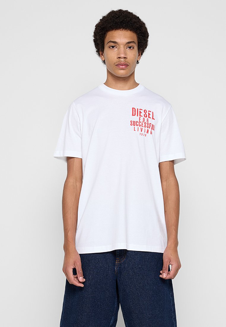 Diesel T-shirt print wit