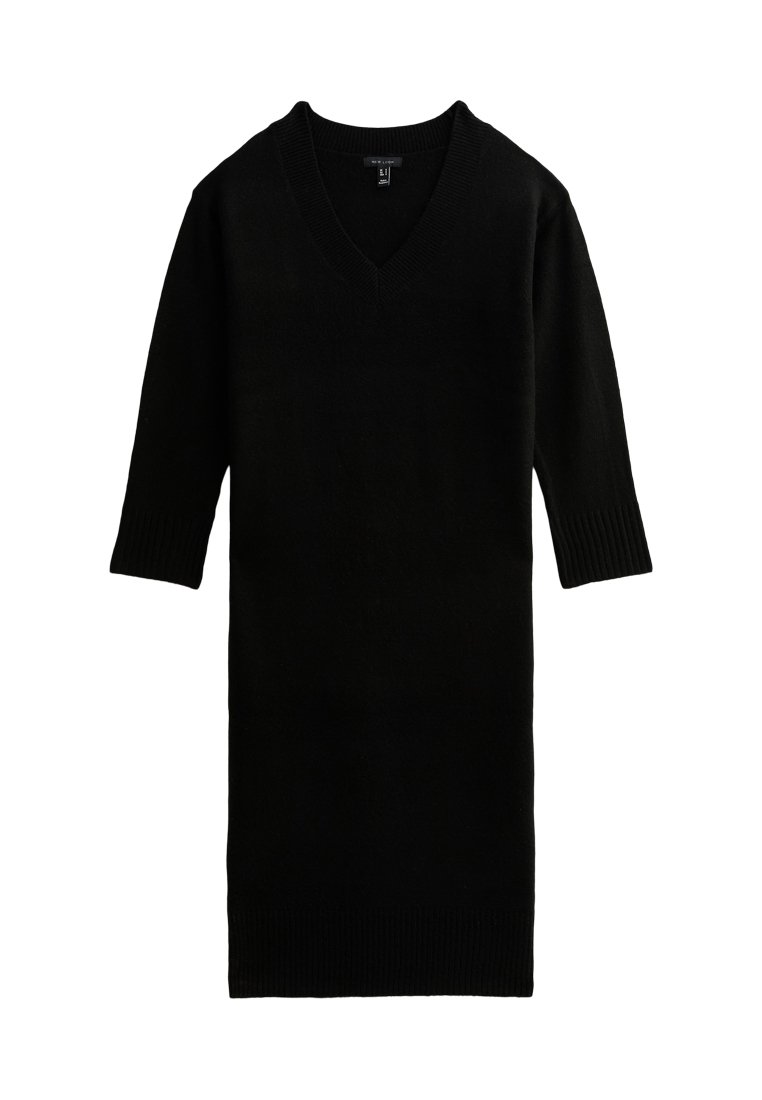 New Look Gebreide jurk zwart