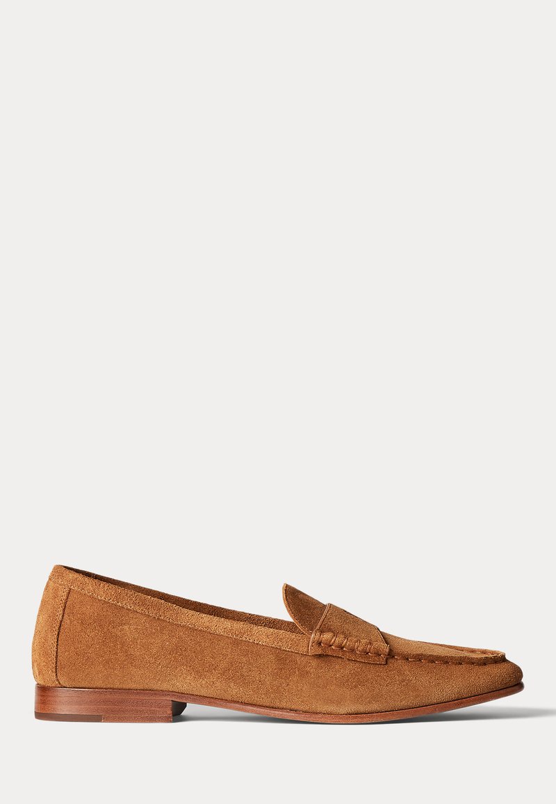 Polo Ralph Lauren EMBOSSED-PONY SUEDE PENNY LOAFER - Jalga libistatavad jalanõud - pale russet
