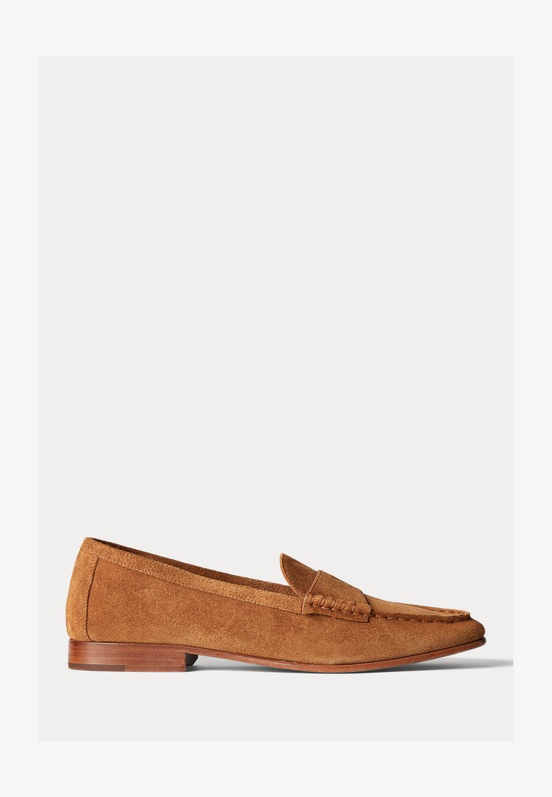 Polo Ralph Lauren EMBOSSED-PONY SUEDE PENNY LOAFER - Mokasīni - pale russet