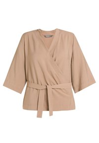Ulla Popken STYLE CACHE CŒUR COL EN V MANCHES 3/4 - Blouse - marron