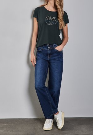 Print T-shirt - metallic green