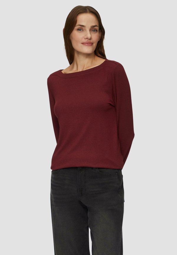 Strickpullover - rubinrot