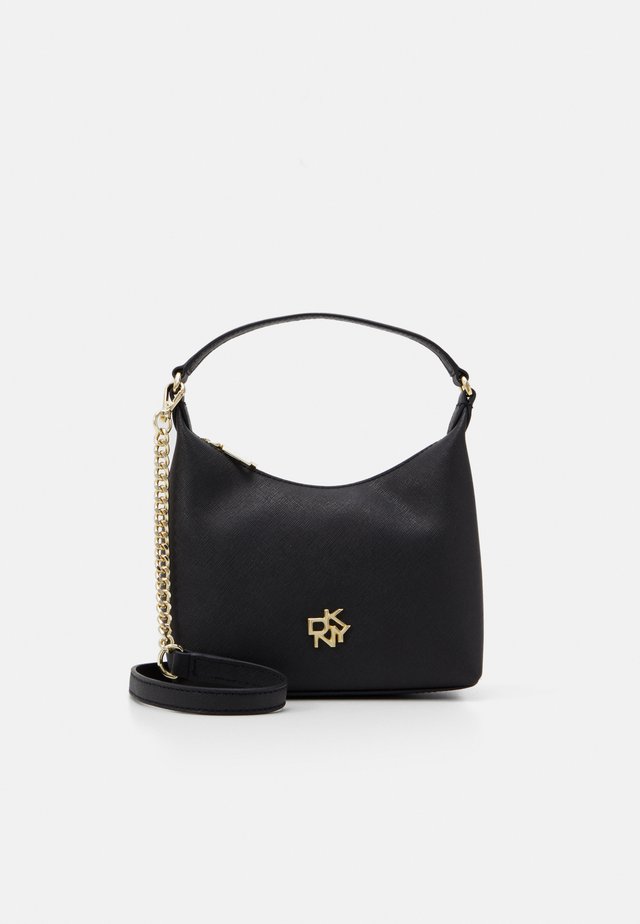 CAROL MINI POUCHETTE - Handbag - black/gold-coloured