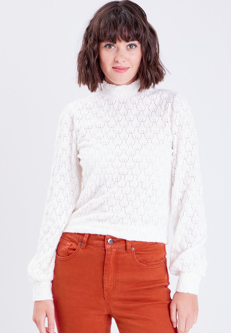 Cache Cache Pull Rouille Cache Cache LANGEN ÄRMELN - Pullover - ecru/écru - ZALANDO.FR