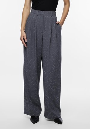 YAS YASRHINE PANTS - Pantalon classique - medium grey