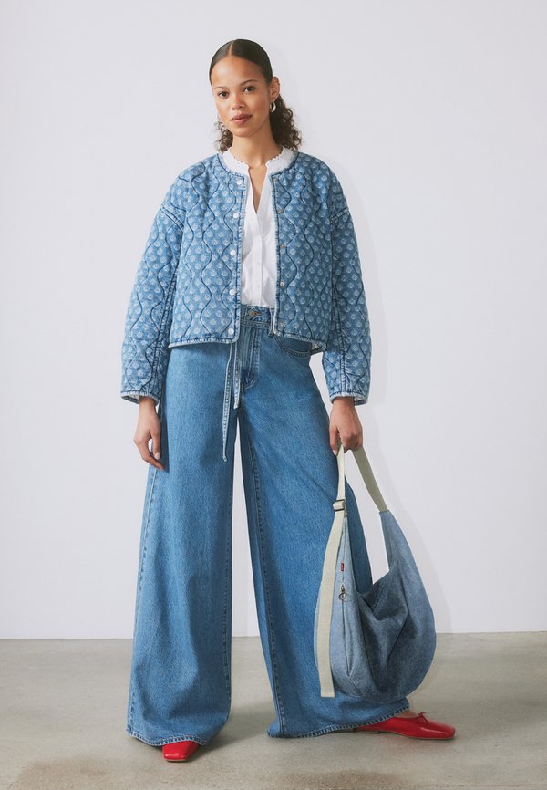 BROOKLYN MEDIUM SHOULDER BAG - Cross body bag - indigo light