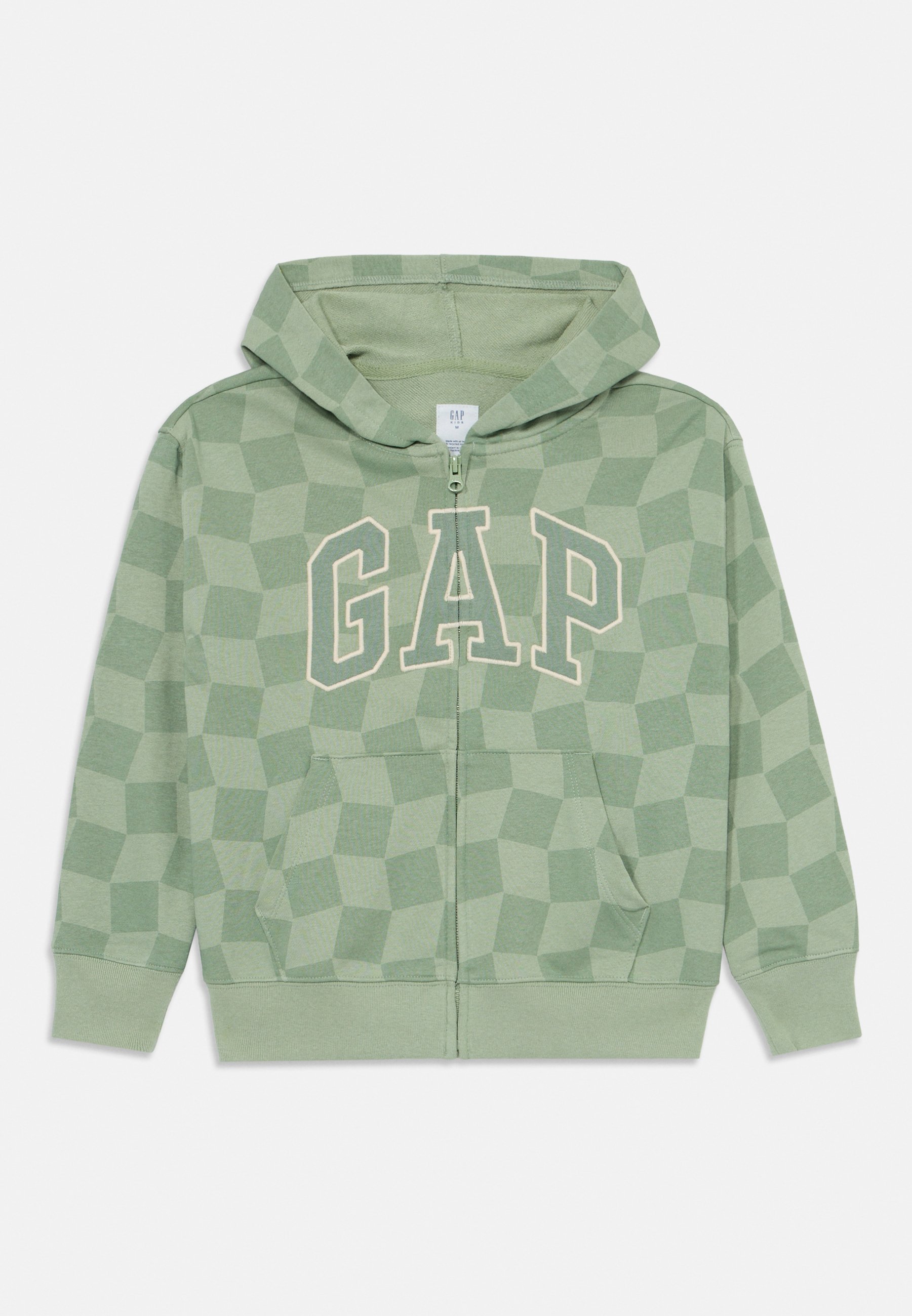 Sweat à capuche zippé Gap pour enfant avec logo Brannan, vert