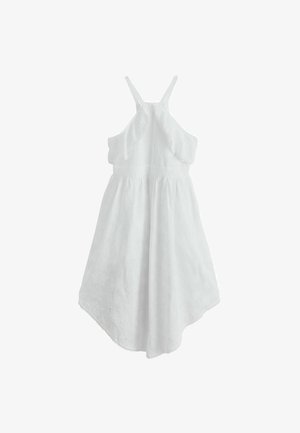 Next, TALL FIT - PALM BRODERIE HANKY HEM MIDI DRESS - Hverdagskjole - white
