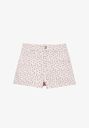 PULL&BEAR, MINI POLKA DOT SHORTS - Pantaloni scurți din denim - light pink