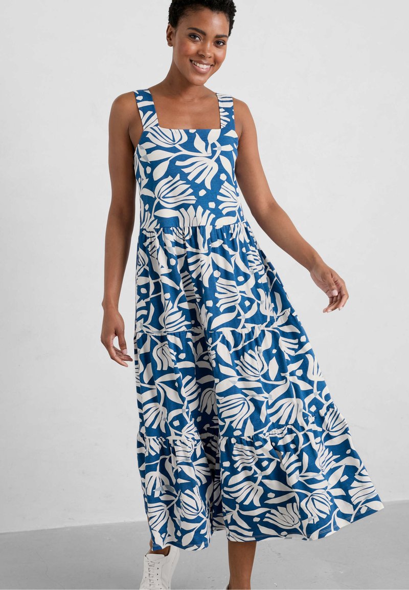 Seasalt Cornwall DEEP WATER Freizeitkleid cut paper flowers