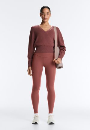 OYSHO WRAP - Pulover - brown