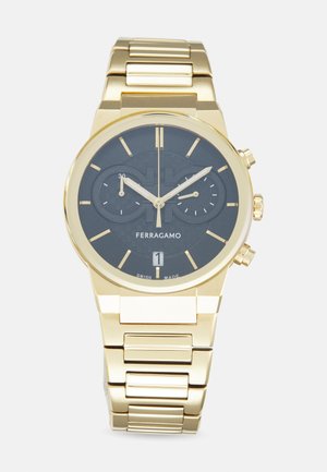 FERRAGAMO Chronograph watch - gold-coloured/black