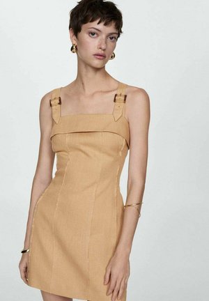 Mango LENNOX - Shift dress - sabbia