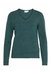 VIRIL L/S V-NECK TOP - Trui - ponderosa pine