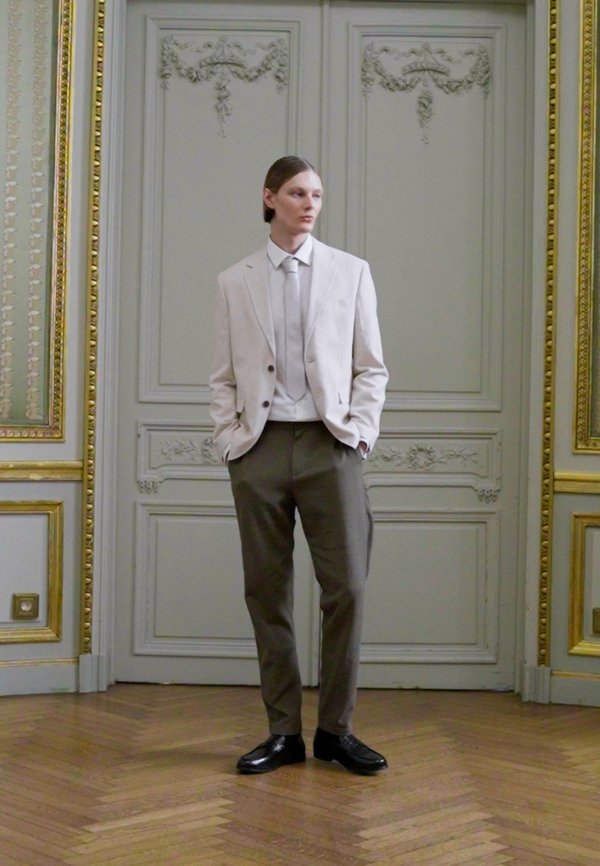 SLHREG MALIK SUN - Suit jacket - oatmeal2