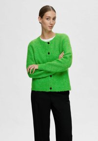 Selected Femme SLFLULU CARDIGAN - Chaqueta de punto - classic green