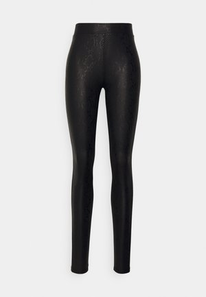 ONLSANIRA COATED LEGGING  - Leggings - black