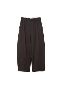 SMART BAGGY WITH SEAM DETAIL  - Hlače - dark brown