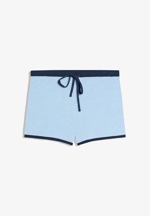 Bershka, CONTRAST PIPING - SHORTS - Short - light blue