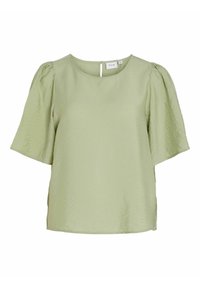 VILA MIT KURZEN  PUFFÄRMEL - Bluse - swamp