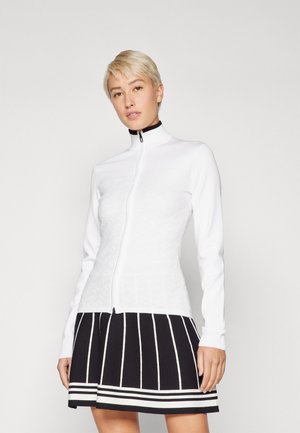 ANNA ZIP SWEATER - Zip-up sweatshirt - white