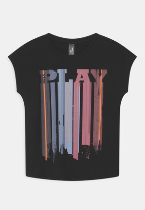 ONPEVEN LOOSE TEE GIRLS - Print T-shirt - black