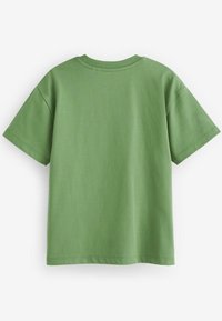 Next RELAXED FIT SHORT SLEEVE GRAPHIC STANDARD - Triko s potiskem - green linear headphones