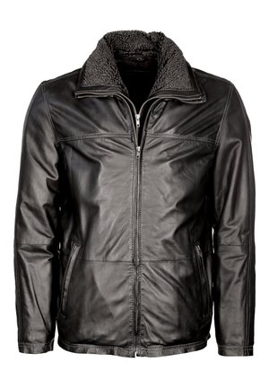 Lederjacke - black