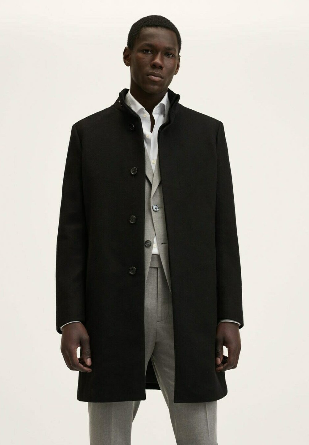 long warm black coat