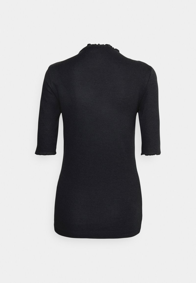 Damen T-Shirts | Vero Moda Tall VMVIO HIGH NECK T-Shirt basic black/schwarz - LE59158 Damen T-Shirts | Vero Moda Tall VMVIO HIGH NECK T-Shirt basic black/schwarz - LE59158