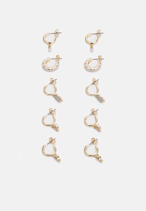PCNOLIA EARRINGS 5 PACK - Earrings - gold-coloured