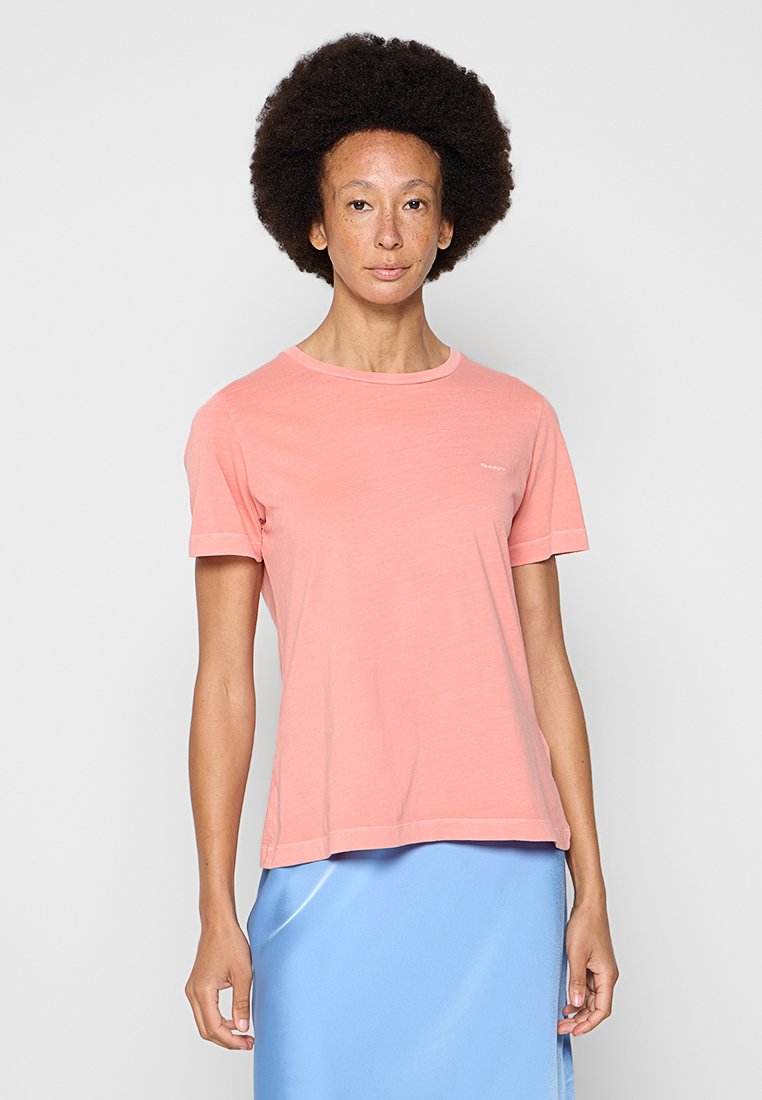 Gant T-shirt basic donkerroze