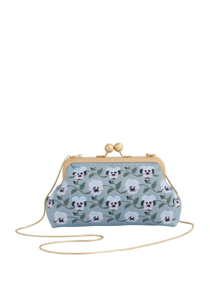 FABLE ENGLAND - PANSY VICTORIANA  - Clutch - blue, Enlarge
