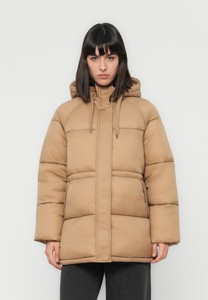 JDYMARLEE HOOD PUFFER - Veste d'hiver - tigers eye/gold coloured
