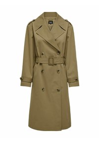 TRENCH REVERSKRAGEN  - Trench - petrified oak