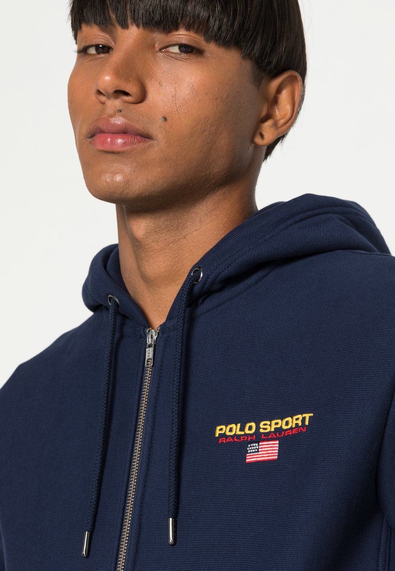 Polo Ralph Lauren Sport Sleeve Logo Hoodie In Navy ASOS