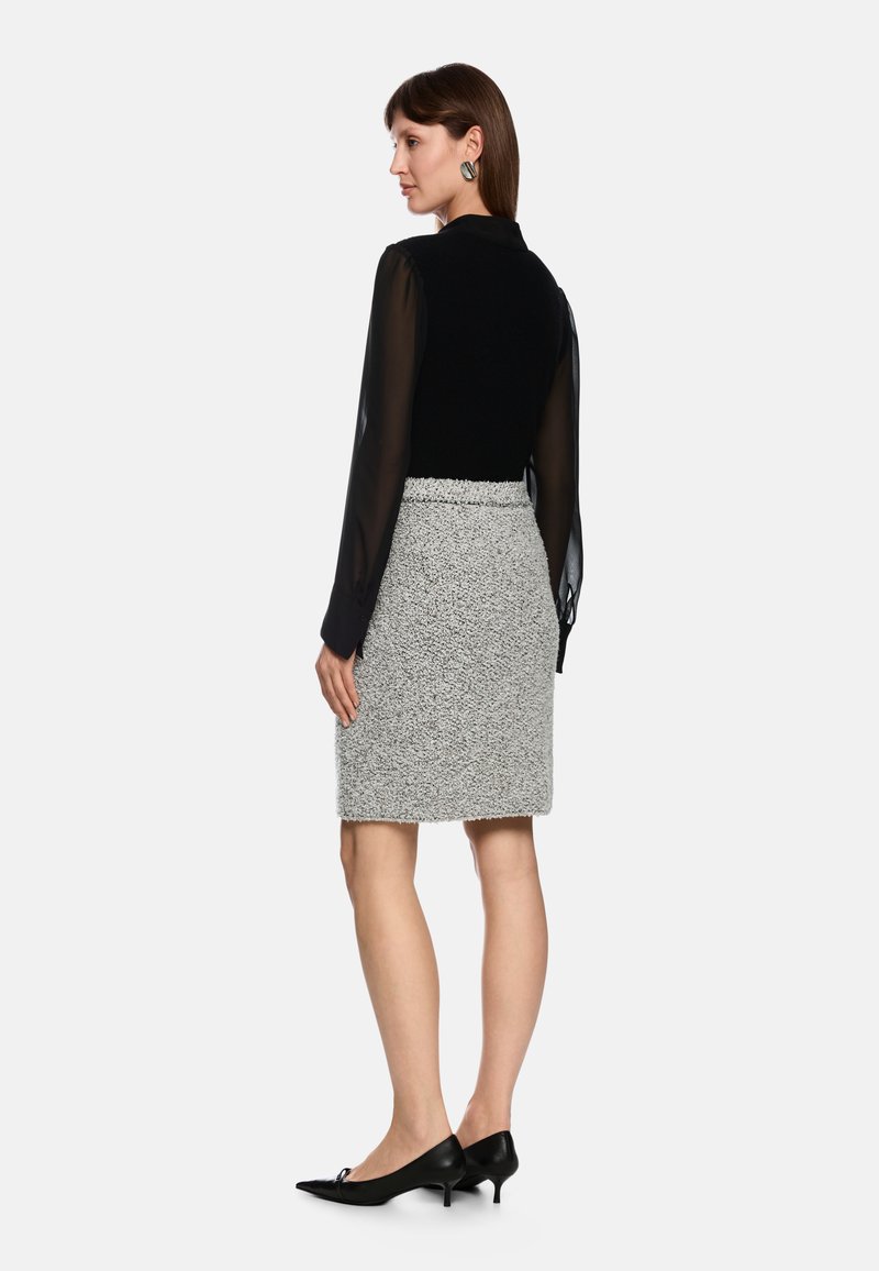 Marc Cain Pencil skirt smoke/beige Zalando